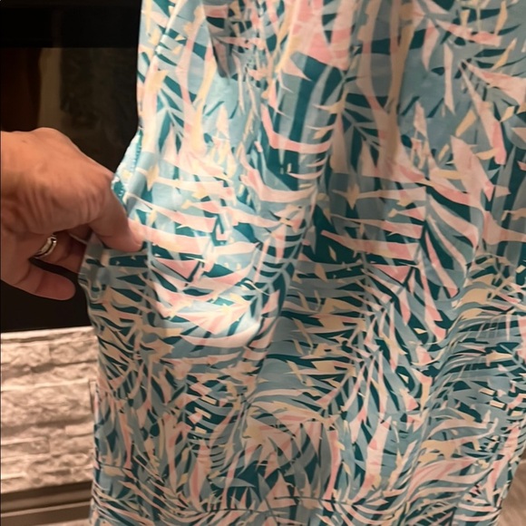 Stella Parker Sleeveless Summer dress with tropical print size Large - Picture 7 of 14